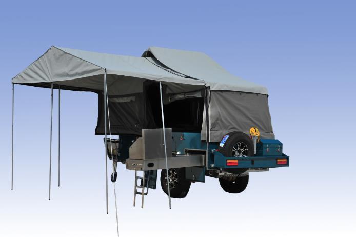 AUSSIE OUTBACK TREKKER now $16990 The Trekker is our new forward fold hard floor camper trailer with