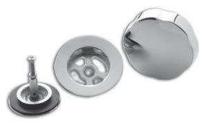 JB Signature Trim Kits, Flip Disc Style Bath Drains Disc has an O-ring for a positive seal. JBD400 Disc Flip Bath Drain Trim Kit Chrome 71.