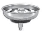 Strainer Machined Brass Sink Plug 1134S Tray plug strainer CP with white stopper 5.