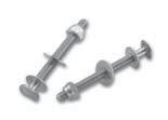 Closet Bolts Packaged with round washers and acorn nuts. Sold in carton quantities only. 1006O 1/4 x 2-1/4 Brass Plated Closet Bolt.22 100 1006OB 1/4 x 2-1/4 Brass Plated Closet Bolts, pair bagged.