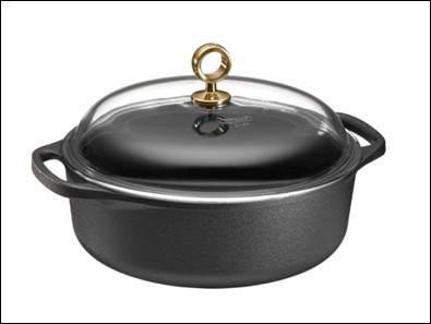 Nutrient Cookware I/I Frying pan 26 cm White ash wood handle and brass loop 2,6 kg Art nr: 0260N EAN: 7317930260040 Casserole 3 liters Glass