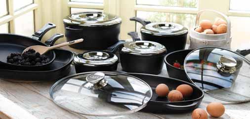 AGA CAST ALUMINIUM AGA Cast Aluminium is manufactured in Germany. The 6mm thick base gives quick, even heat distribution and retention.