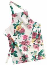 GINGHAM ROSIE FLORAL W2696 W2695 JOULES AT AGA TEA TOWEL Woven cloth is especially absorbent and