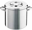 CASSEROLE AND LID Choice of 5 sizes Great for spaghetti sauces and risottos as well as slow cooking Capacity marks in pints and litres inside the pan Heavy thermal 6mm base for maximum effi ciency
