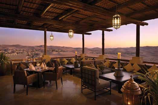 F Al Falaj A Bedouin-style dining experience for the cooler months, from October to April. Seating capacity:100 F Dining by Design - Customised dining in the sand dunes.