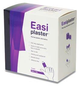 STRAPPINGS & TAPES GLOVES WIPES Easiplaster Fast, easy alternative to plasters.