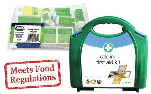 HSE Catering First Aid Kits C606-10 Person Food Hygiene Kit C609 - Refill For 10 Person Food Hygiene Kit Hard Kit Box 1 Assorted Detectable Plasters 20 C609 Refill C606 Kit 10 Person Kit HSE