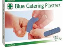 Plasters Box 100 Assorted 100x Metal Detectable Blue Assorted