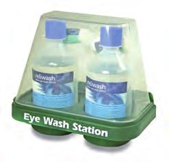 TRIPLE EYEWASH FIRST AID KIT The triple eyewash station is in a stylish clear Aura box in durable polypropylene,  Providing