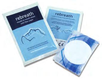 resuscitation. 31 REBREATH POCKET MASK This mask is primarily designed for mouth-to-mouth ventilation of a non-breathing adult or child.