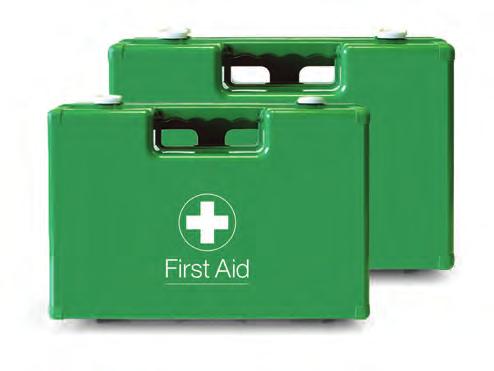 popular, modern looking first aid box. Ideal for most working environments. Eclipse boxes are made from durable plastic and are dustproof. Ideal for public areas.