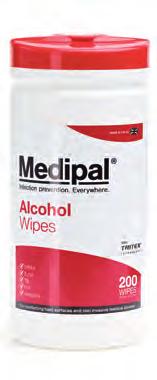 Medipal Disinfectant Wipes are intended for cleaning and disinfecting surfaces of non invasive medical devices in healthcare and care environments.