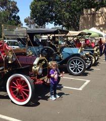 Those who gave a pint (unit) of blood were afforded a ride in one of the antique autos around Balboa Park in an event that has been ongoing for many years.