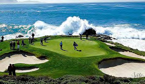 LEVEL 5 Pebble Beach GOLF ADVENTURE This 4-Night Golf Adventure includes: 4 nights Garden View accommodations at the Lodge at Pebble Beach 1 round of golf for 2 persons at Pebble Beach Golf Links 1