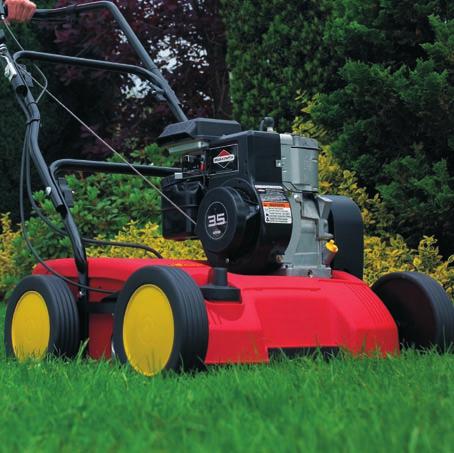 with a powerful motor and special patented scarifier The lightweight machines are easy to manoeuvre.
