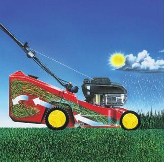 turn your mower into a mulcher With powerful electric motor (battery or mains) or petrol engine Intuitive operating devices