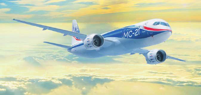 Irkut MC-21 R ussia s first modern mid-range narrowbody aircraft, the MC-21, is progressing towards its first take-off, but the most recent schedule for a first flight in June 2015 has shifted and