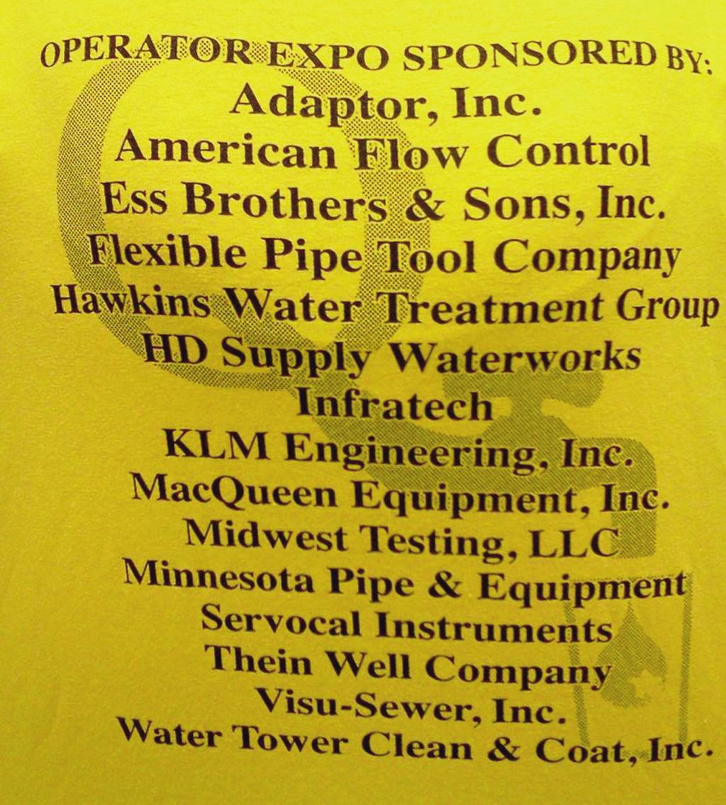 Company Name: (As you would like it printed on the T-Shirt) 2013 Operator Expo T-Shirt shown as sample at