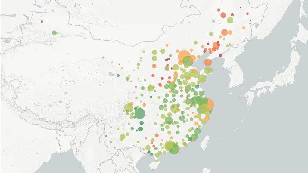 CHINA 2015 GDP growth by city BEIJING CHONGQING