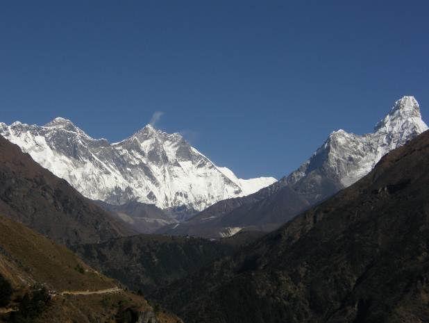 Everest, Lhotse & Ama Dablam from the path to Thyangboche Ann Foulkes, trekmountains Are you looking for even more of a challenge?