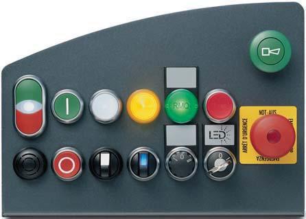 W COMMAND SERIES MM GENERAL INFORMATION SERIES MM Actuating Betätigungs- and und signalling Signalisierungselemente elements M20x1,5 Ø29,7 Ø29,5 29,7 Full LED technology 100,000 h service life 3 LEDs