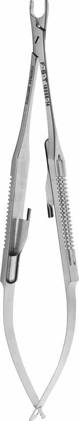 VASCULAR INSTRUMENTS Micro Clip Applicator with Lock Forceps Style Clip Applicator This applicator features special U-shaped side supports for improved seating of the clips.