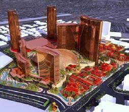 which was canceled due to poor economic conditions While selling units in the first tower, Fonfa decided to build a hotel and casino on the adjacent site The Lucky Dragon was announced in February