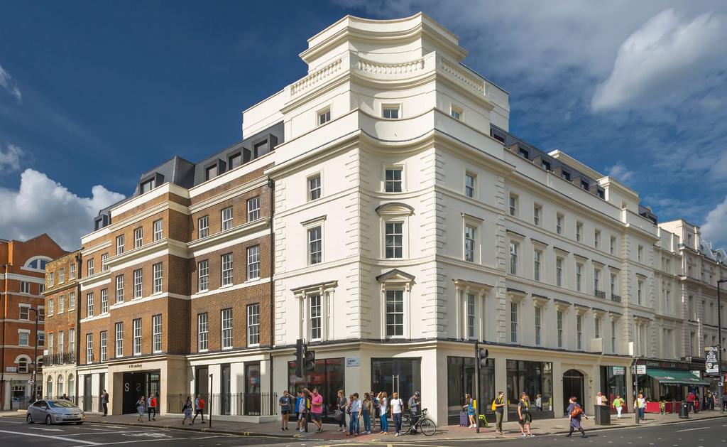Stunning building on prominent corner of New Oxford Street and Bloomsbury Street, comprising 4,000 sq