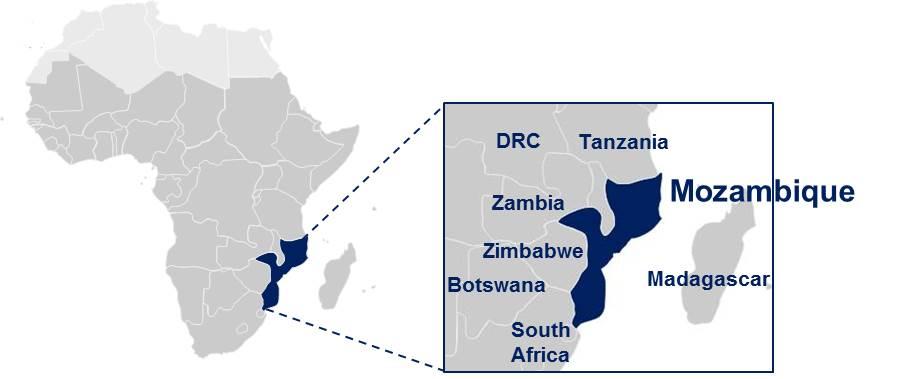 3.2 Clusters in Mozambique Mozambique has experienced strong growth during the last decade with an average annual GDP growth rate of 7, 2% (African Economic Outlook, 2012).