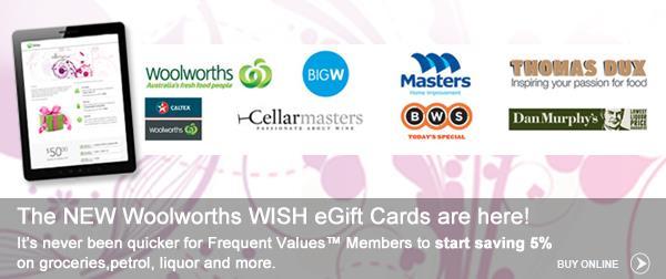 Introducing a fantastic new Shopping Offer for Frequent Values Members Once you have purchased your egift Card you will receive a PDF via email with the card details as shown below.