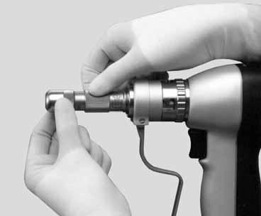 1. To insert a pin: (a) Ensure the handpiece is in the safe, or off position before inserting or removing a pin.