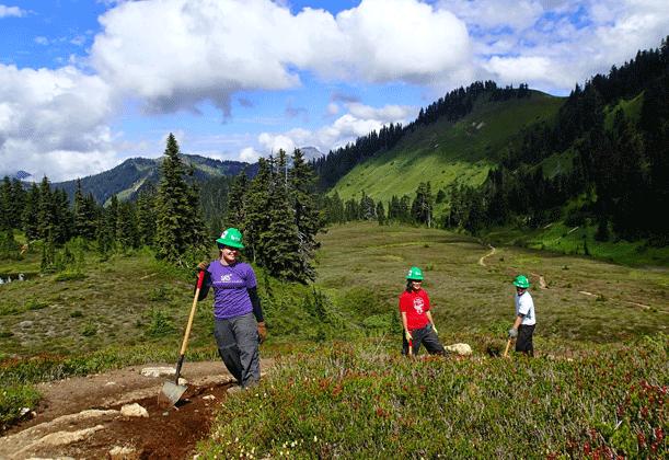 TEENS, HIT THE TRAIL Know a teen who might be interested in spending a week repairing trails in Washington s great outdoors?