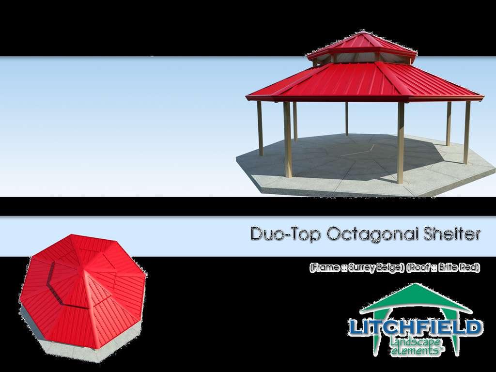 28 Octagonal Picnic Shelter with optional