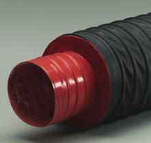 cord Nomex material increases flex life and abrasion resistance Suited for high temperature air handling The narrow pitch allows for tight bending radius while maintaining a smooth air flow Ideal for