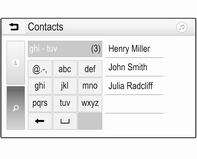 140 Телефон Брзо барање 1. Изберете u за да се прикаже список на сите контакти. 2. Листајте низ списокот на контакти. 3. Допрете го контактот на којшто сакате да се јавите.