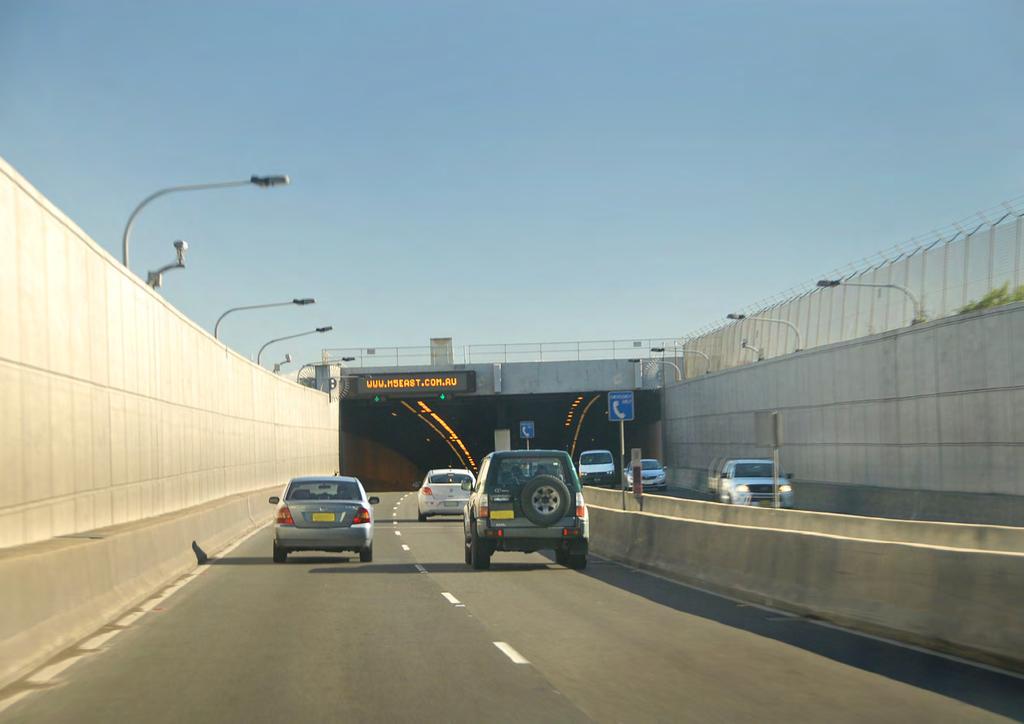 The M5 East Tunnel Inside the M5 East Tunnel The M5 East tunnel forms a key section of the M5 East Freeway and significantly improves access between south western Sydney, the city, Sydney Airport,