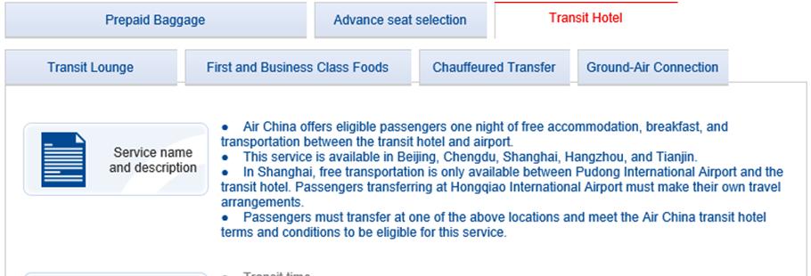 If Air China is not able to provide the connecting flight on the same day, a free hotel accommodation will be provided near the airport.