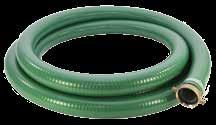 SUCTION HOSE PVC Water Suction Hose Service: Water suction and discharge hose designed for construction, mining, marine and irrigation purposes. Temperature range: 15 F to 150 F.