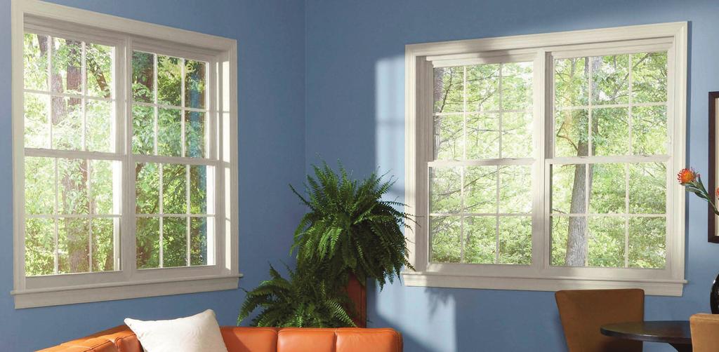 Double Hung Windows These windows are the obvious choice for superior energy eﬃciency and durability.