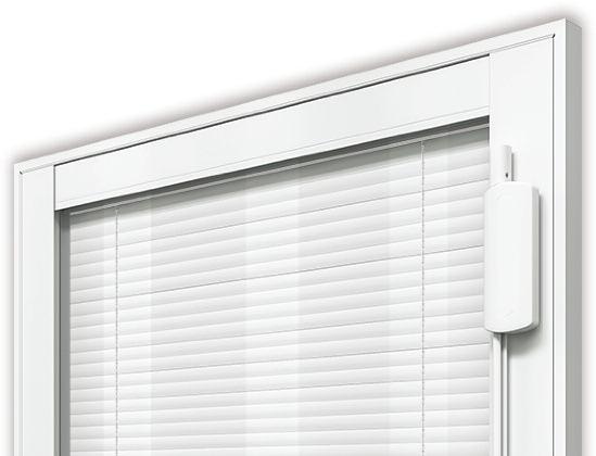 Thermally sealed between insulated glass, privacy blinds feature a hidden cord and easily