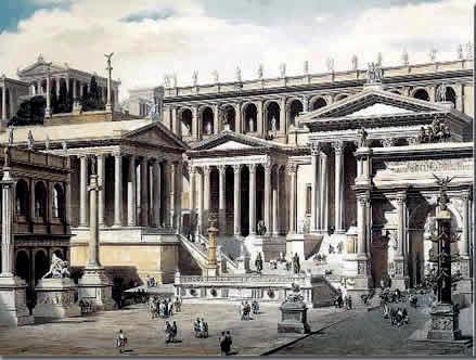 The ROMAN FORUM was the city s center of political and social activity.