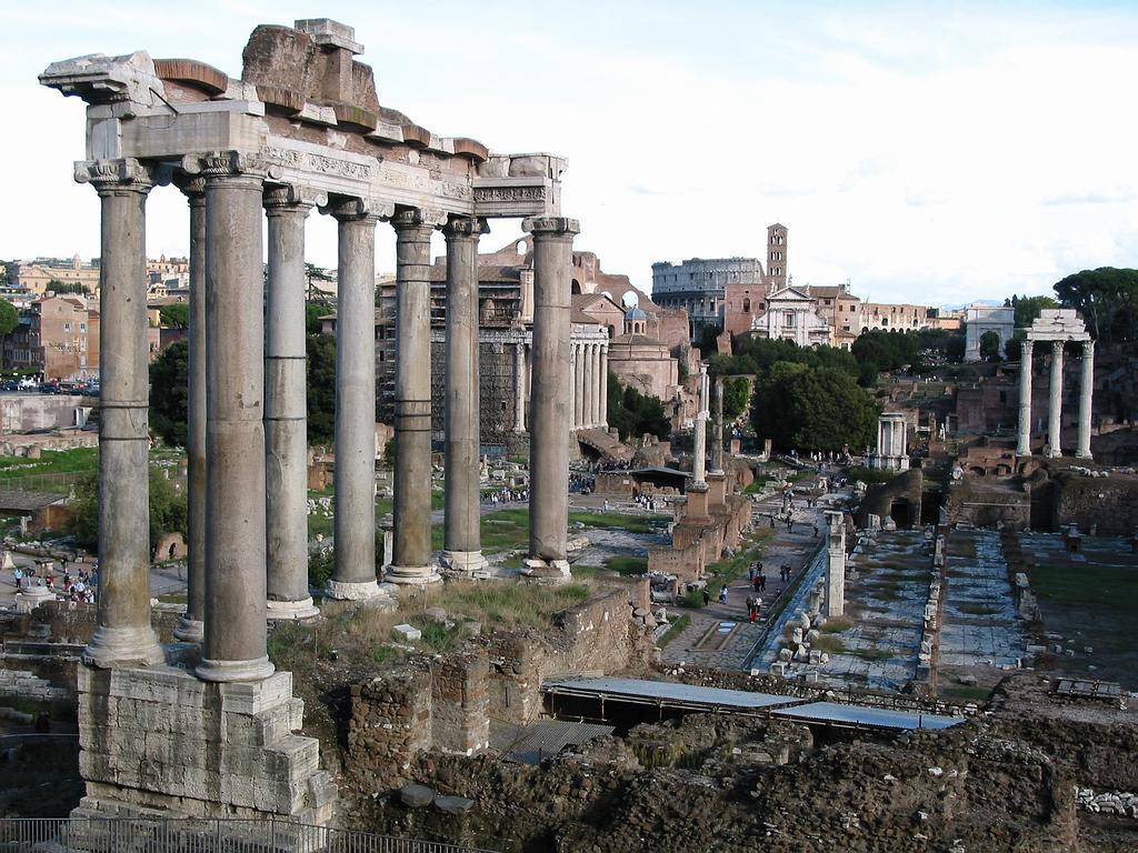 Today the Roman Forum is in ruins with