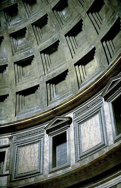 - Oculus is 30 feet in diameter is designed to let in light as the Pantheon had no windows.