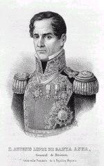 ANTONIO LOPEZ DE SANTA ANNA A caudillo, strong military leader. Fought for independence from Spain in 1821 and again in 1829 when Spain tried to reconquer Mexico.