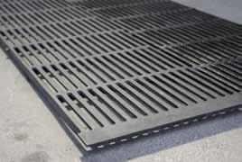 Floor PLASTIC SLATTED FLOORING SUPPORTED ON FIBRE GLASS BEAMS WITH FLOORING HONEYCOMB Easy to