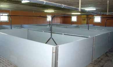 Reinforced PVC of 35 mm Stainless steel column Partitions