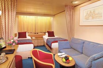 EXTRA LARGE STATEROOMS Interior : Approx. sq. ft. Ocean View : Approx. - sq. ft. Vista Suites : Approx. sq. ft. Neptune Suite : Approx.