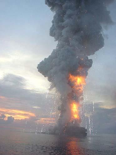 Photo 5. November 15 th. The massive explosion in hold six aboard the M/V HANJIN PENNSYLVANIA.