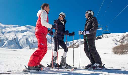 100% Ski & Snow : Five hours of lessons a day, with lunch at the holiday Resort.