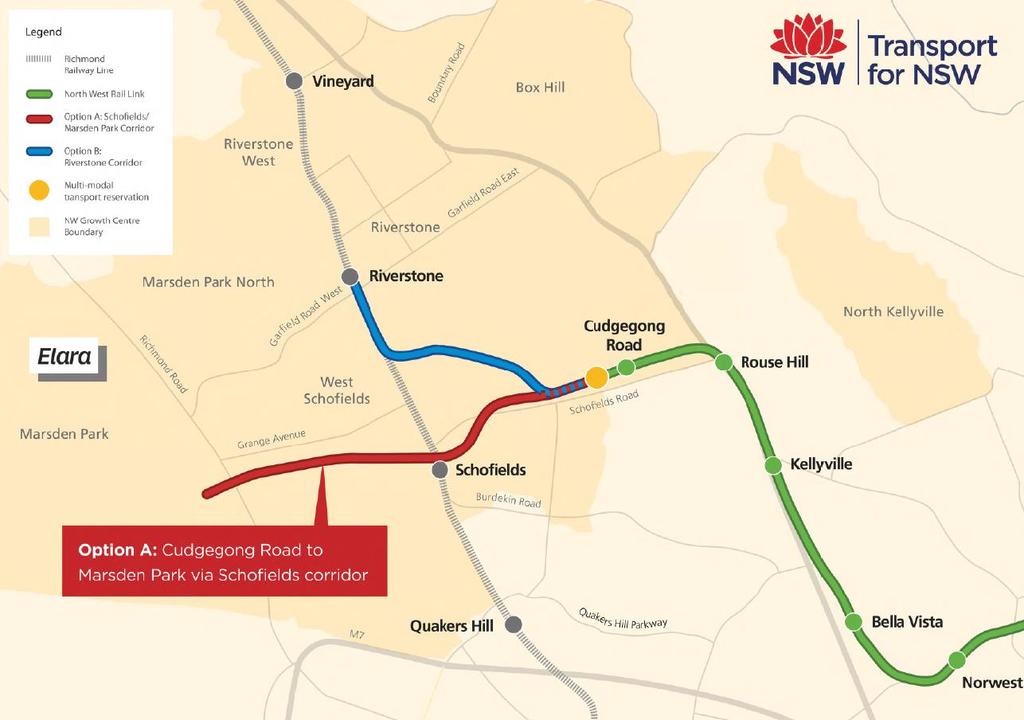 Once Marsden Park rail link is secured, the